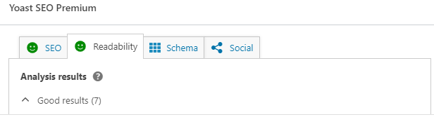 Yoast SEO example