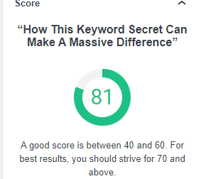 How this Keyword secret can make a massive difference
