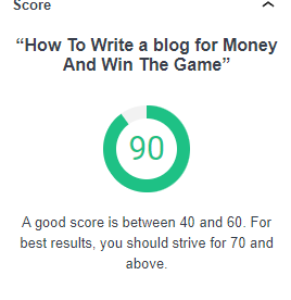 How to write a blog for money and win the game