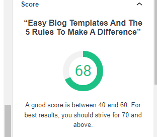 Easy Blog Templates and the 5  Rules to make a difference